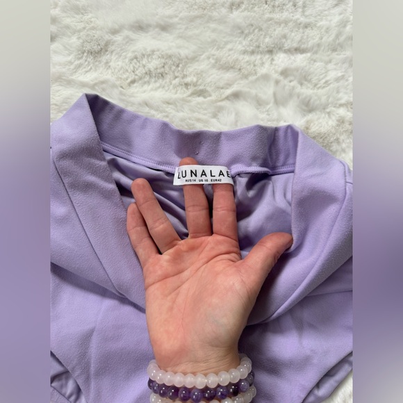 Lunalae Lilac High-Waisted V Polewear Bottoms - Picture 8 of 8